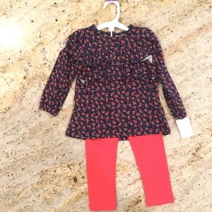 Floral top/leggings set